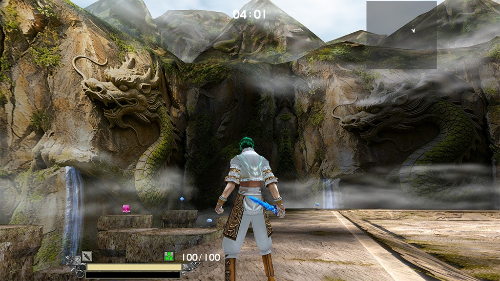 龙纹岩壁四方阵